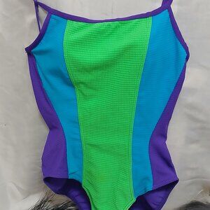 Land's End Women's Textured Square One-Piece Swimsuit - A Perfect Fit!